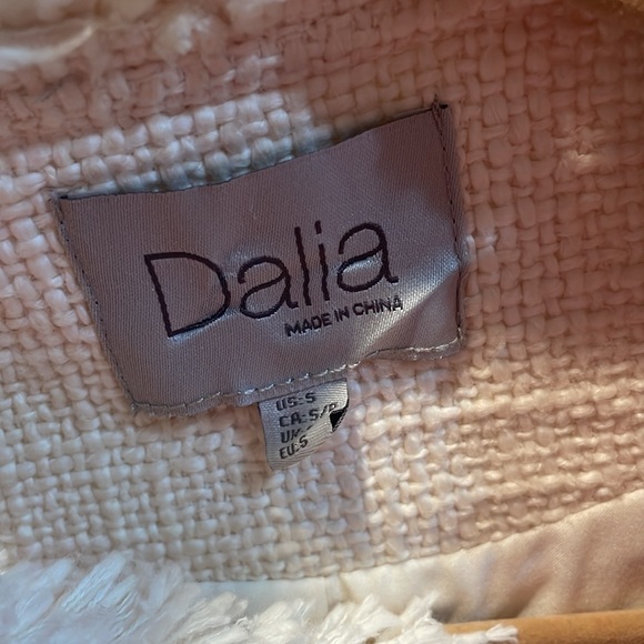 Ivory tweed lady jacket Sz S - Picture 3 of 5